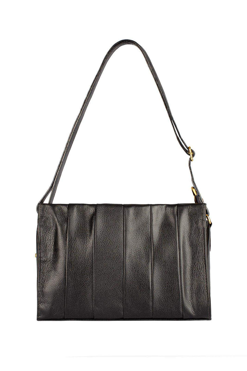 Bolsa de couro liso tiracolo Barbara - Enluaze