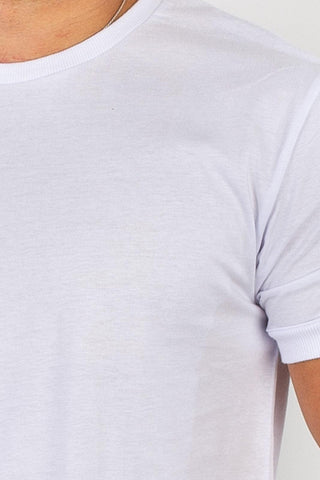 Camiseta básica lisa masculina manga curta 79001 - Enluaze