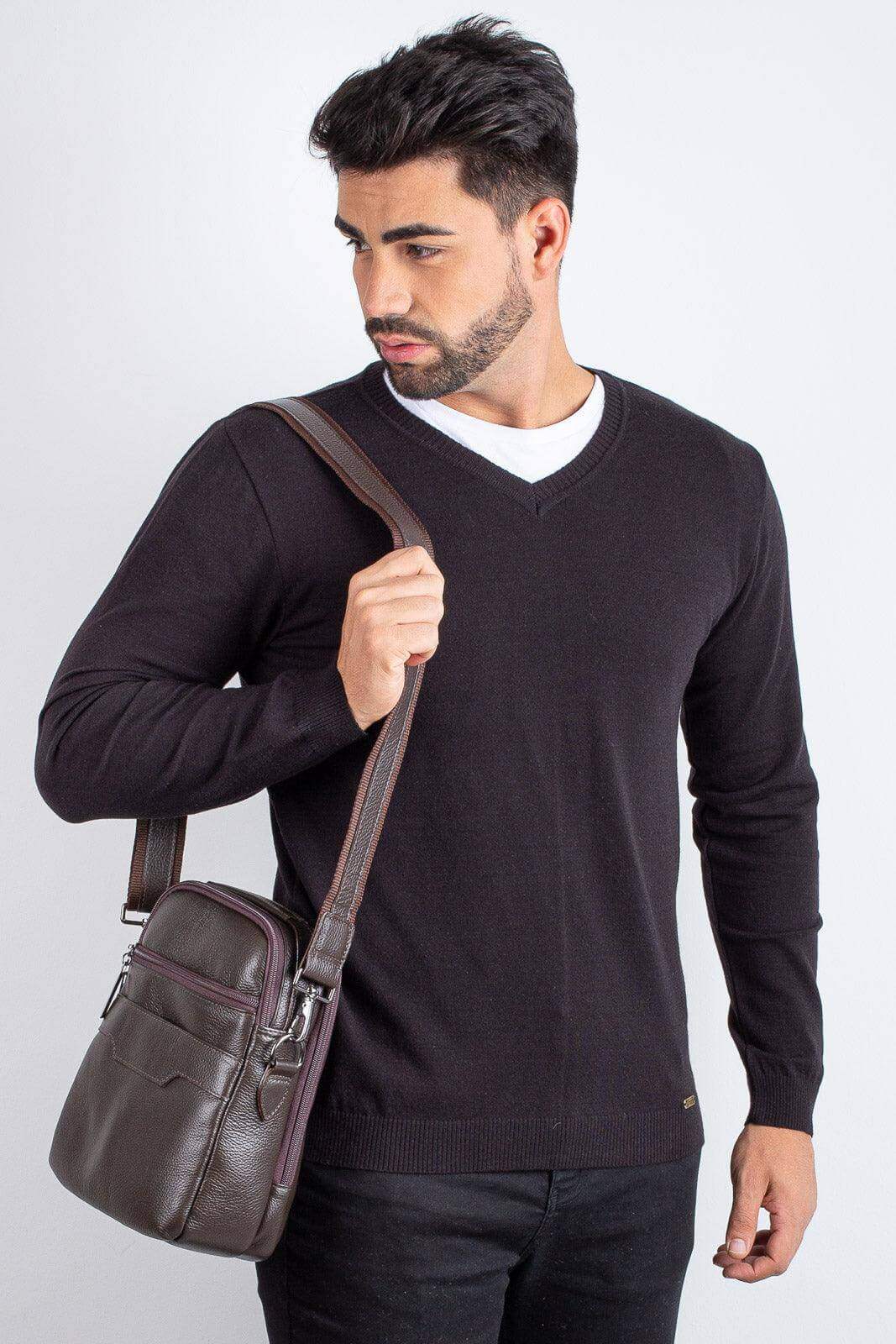 Bolsa transversal com divisórias Fernando - Enluaze