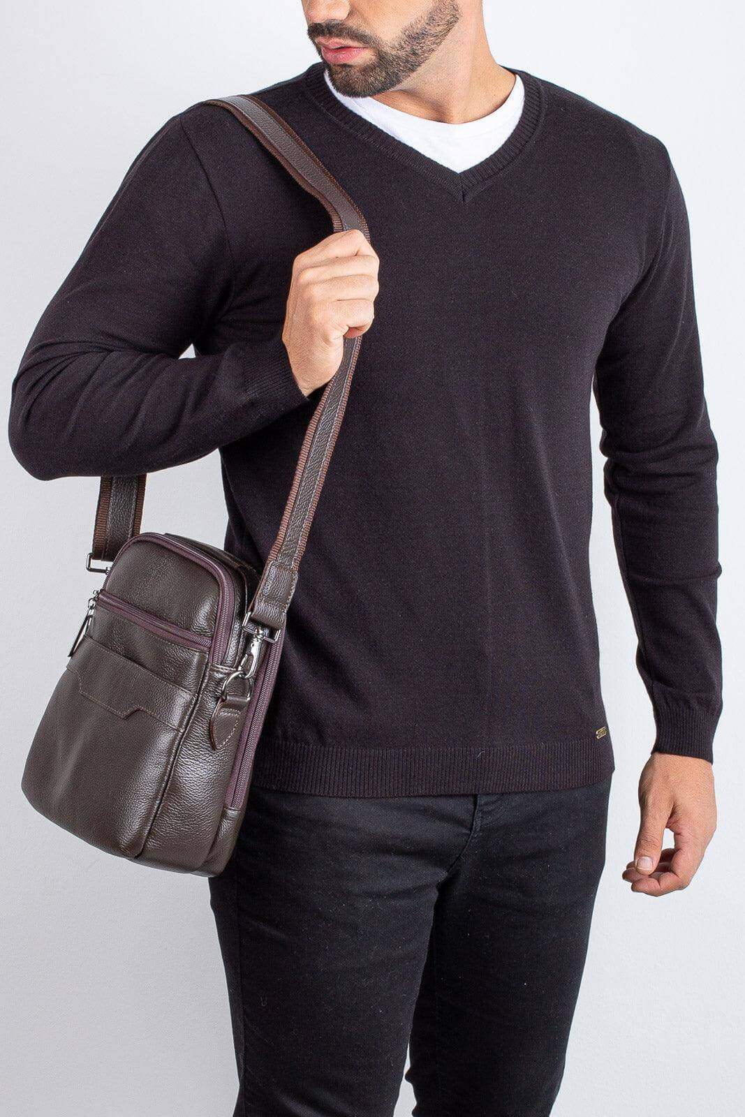 Bolsa transversal com divisórias Fernando - Enluaze