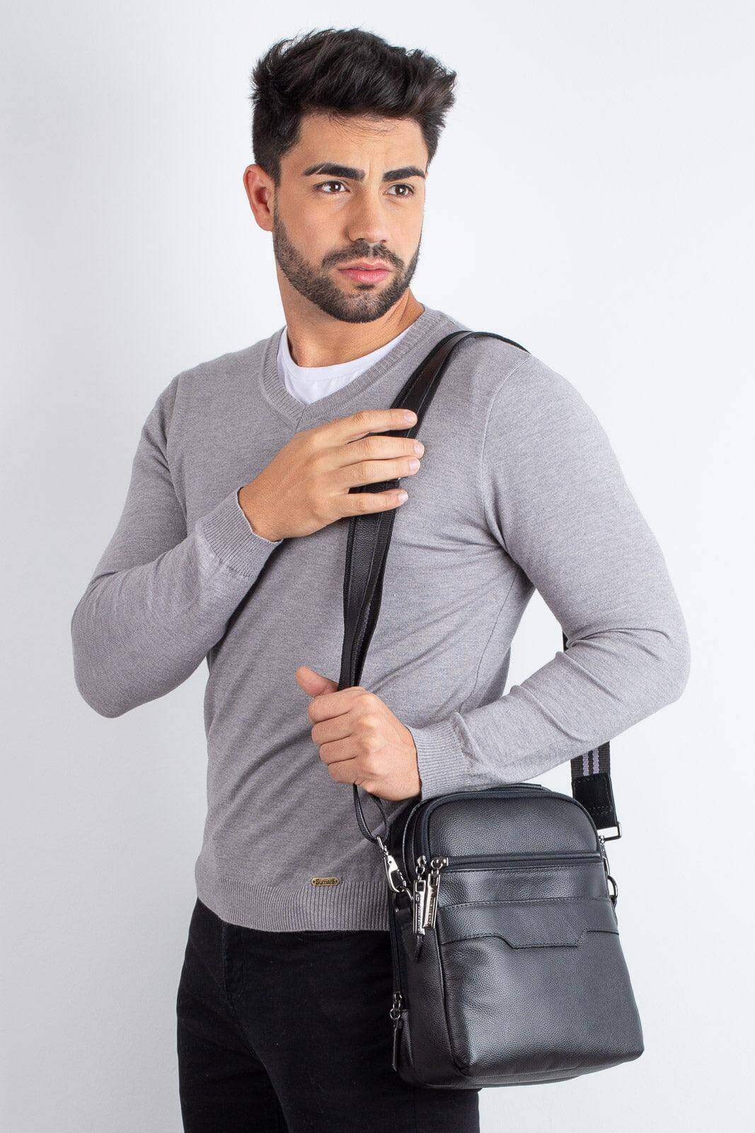 Bolsa transversal com divisórias Fernando - Enluaze