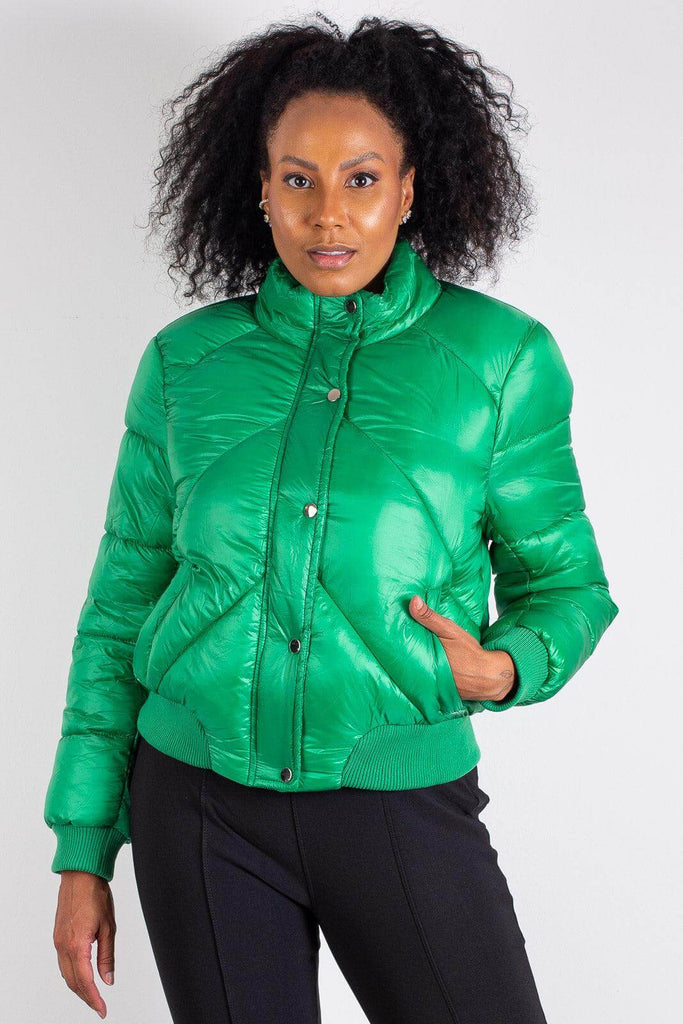 Jaqueta puffer feminina nylon 80256 - Enluaze - Acessórios em Couro e Malhas