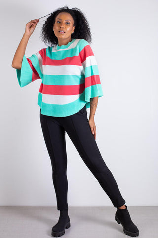 Blusa feminina com mescla de cores 80987 - Enluaze