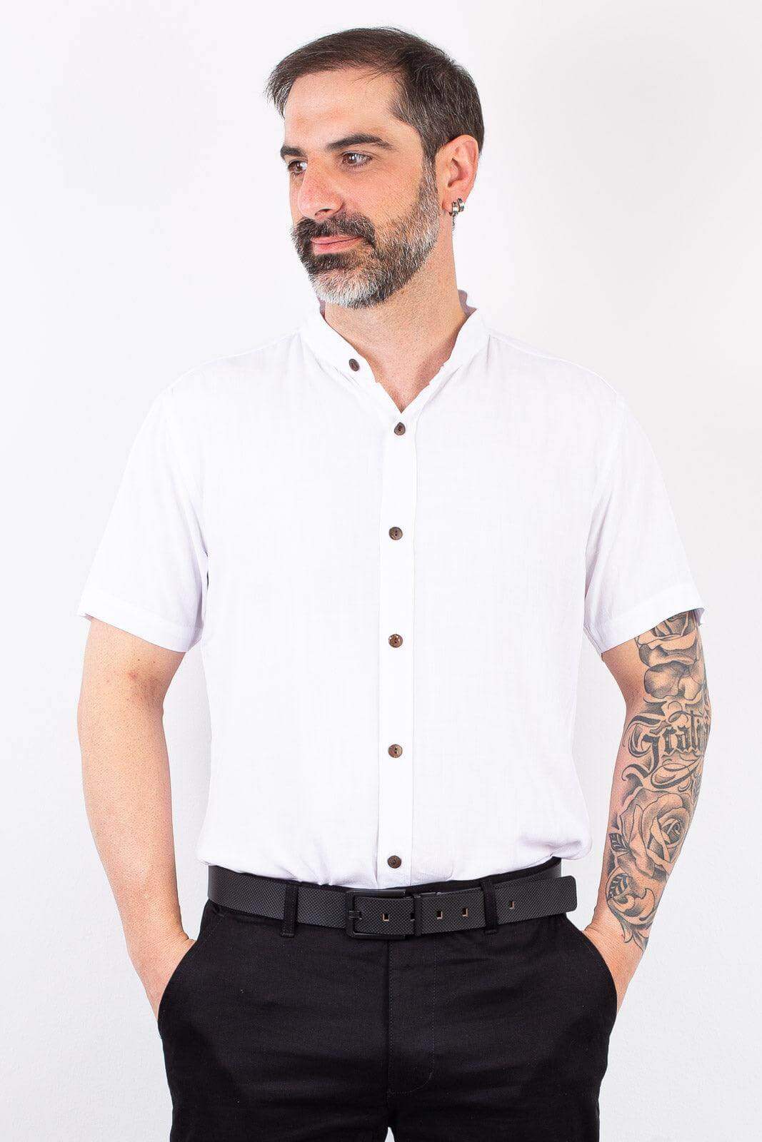 Cinto reversível em couro Max - Enluaze