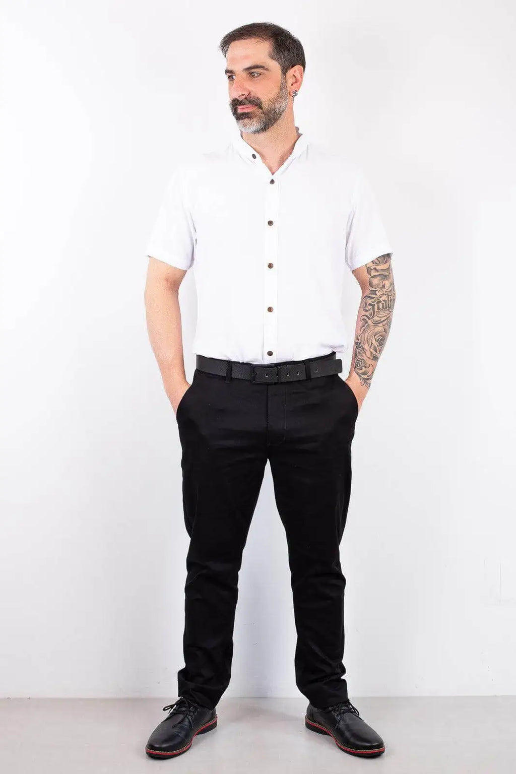 Cinto reversível em couro Max - Enluaze