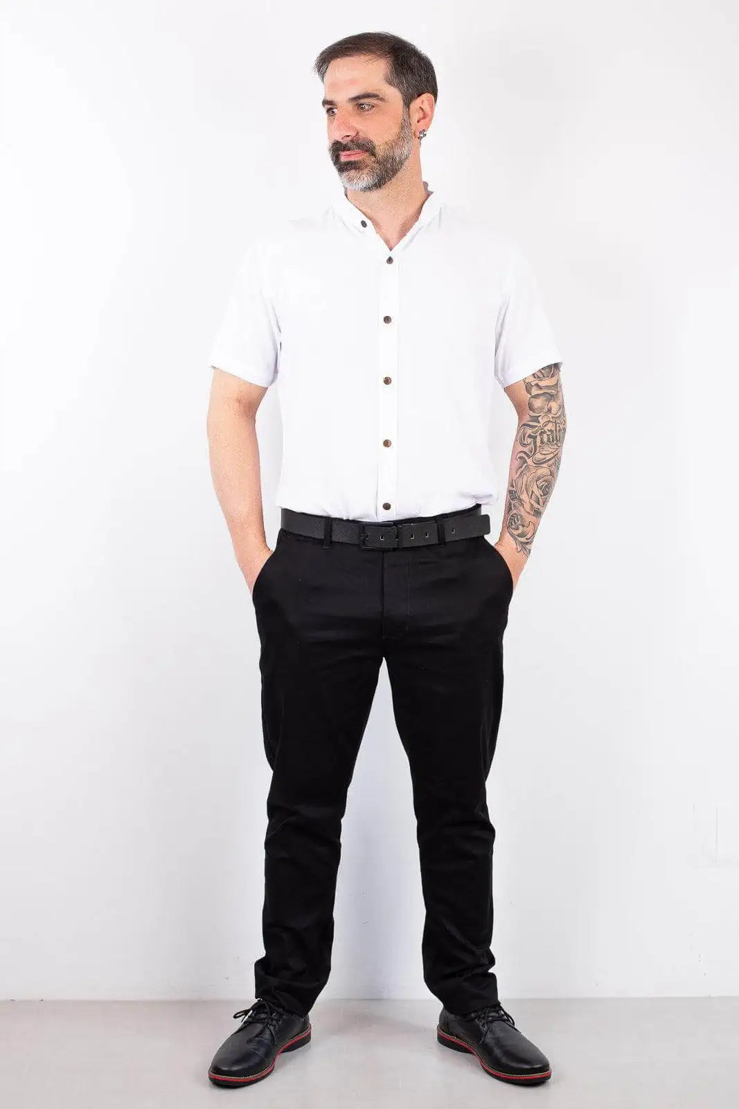 Cinto reversível em couro Max - Enluaze