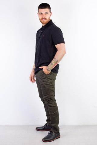 Calça masculina sarja com bolso faca 90052 - Enluaze