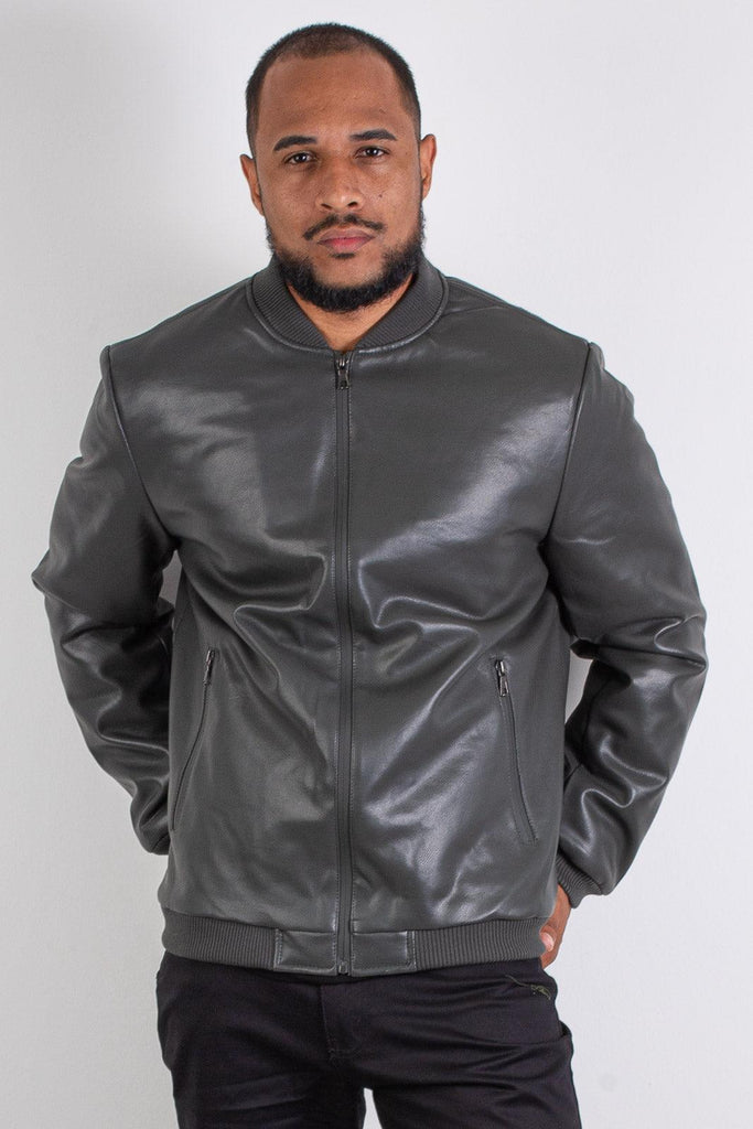 Jaqueta masculina corino material sintético 901430 - Enluaze - Acessórios em Couro e Malhas