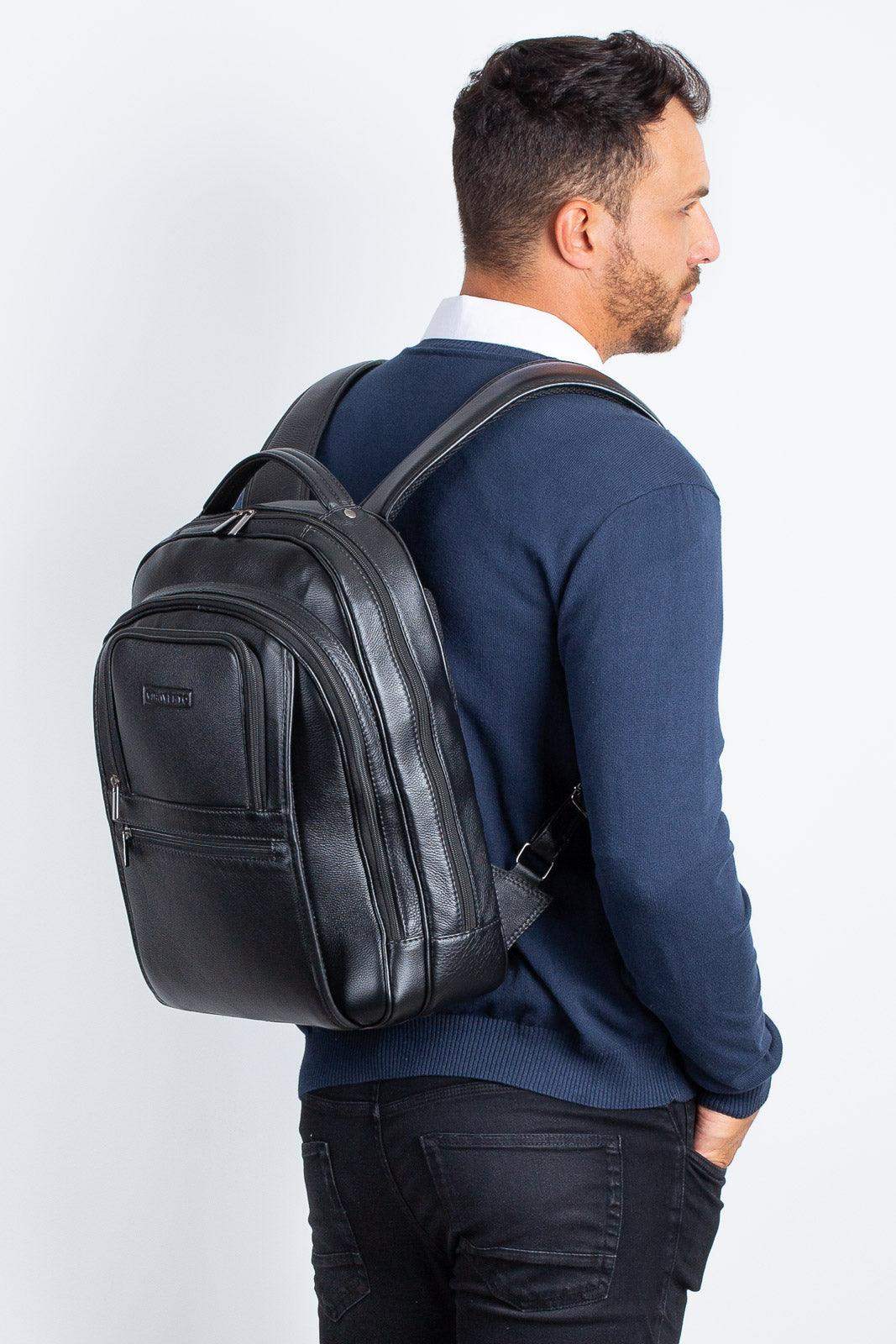 Mochila executiva de couro floater Office - Enluaze